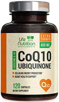 CoQ10 High Absorption Coenzyme Q10 400mg - Made in USA - Natural Antioxidant Support for Heart Health and Normal Energy Production for Men & Women - Non-GMO, Gluten Free - 120 Capsules