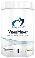 Designs for Health VegeMeal - Vanilla Pea Protein Meal Supplement Powder with 5-MTHF + Creatine (15 Servings / 540g)