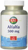 KAL Alfalfa 8 Grain Tablets, 500 mg, 250 Count