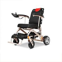 Ultra Lightweight 2020 Model Wide Seats Fold & Travel Lightweight Motorized Wheelchairs Electric Power Wheelchair Power Scooter Aviation Travel Safe Heavy Duty Mobility Aids Chair (Color : B)
