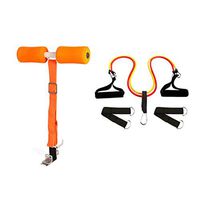 JXLBB Simple Sit-up Aid Lazy Fitness Equipment Bed Supine Board Home Female Abdomen Movement Easy to Install, Easy to Use, No Land Occupation, No Demand for People (Color : Orange)