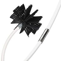 Piy Painting 20 Feet Dryer Vent Cleaning Kit, Lint Remover, Fireplace Chimney Brushes, Extends Up to 20 Feet, Synthetic Brush Head, Use with or Without Power Drill