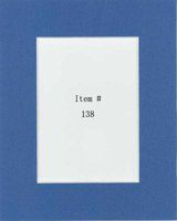 Pack of 25 11x14 Dynamic Blue Picture Mats Mattes with White Core Bevel Cut for 8x10 Photo + Backing + Bags