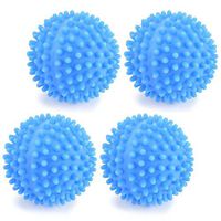 Y-Trust 4pcs/Set Blue PVC Dryer Balls Reusable Clean Tools Laundry Washing Drying Fabric Softener Ball