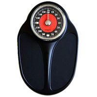 MUTANG Household Accurate Weighing Body Weighing Mechanical Scale Body Scale Indicator Health Scale Weight Loss Scale Weight Scale Machinery, All Steel Body ▏ No Battery (Color : Red)