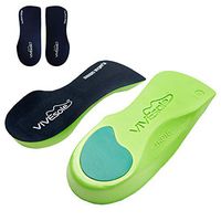 Vivesole Orthotic Heel Insoles - Half Shoe Inserts for Plantar Fasciitis, Foot Arch, Feet Fatigue, Lower Back Pain Relief - Non Odor Foam Cup Support for Men, Woman - for Walking, Running, Exercises