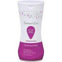 Summers Eve Cleansing Wash 9 Ounce Simply Sensitive (266ml) (6 Pack)