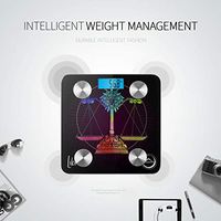Constellation Zodiac Sign Libra Thinner Scale Electronic Scale Body Mass Scale Tracks 8 Key Compositions Analyzer Sync with Fitness Apps 400 Lbs