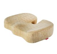 Coccyx Seat Cushion - Comfortable & Supportive Memory Foam with Orthopedic Design Relieves Back, Sciatica and Tailbone Pain. Seat Pillow Office Chair Car Seat and Wheelchair Plane 40319cm , Beige
