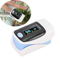 Simlug Fingertip Pulse Oxygen Monitor, 0.96in Blood Oxygen Saturation Meter with Lanyard, Household Professional Use, Great Precision and Accuracy(Blue)