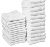 25 Pack Terry Cloths Shop Rags Towels Cleaning Wiping Janitorial Cotton 12x12 Business & Industrial Cleaning Supplies