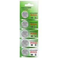 SKOANBE 5Packs CR2025 3V Button Coin Cell Lithium Battery