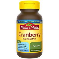 Nature Made Cranberry + Vitamin C Softgels, 60 Count (Packaging May Vary)