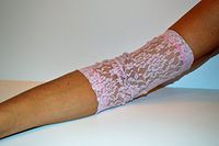 Design For Your Life PICC line Cover Sleeves Lace (Pink, Small)