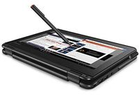 Lenovo 300e Windows PC 2 in 1 Laptop/Tablet with High Sensitive Pen, 11.6" HD Touchscreen, Intel Celeron Quad-Cores (up to 2.20 GHz), 4GB RAM, 64GB eMMC Storage, Webcam, Wi-Fi, Micro-SD Reader, Win 10
