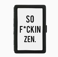 So Fckin Zen Funny Black Cigarette Case Holder Wallet RFID-blocking