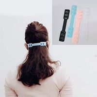 Yerflew Unisex Casual White Pink Plastic Prevent Earache Mask Extension Hook Masks