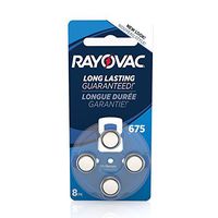 RAYOVAC Size 675 Hearing Aid Batteries, 8-Pack L675ZA-8ZMB (5 Packs 40 Batteries)