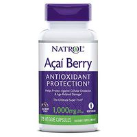 Natrol AcaiBerry 1000 Mg Vegetarian Capsules, 60-Count Bonus Size