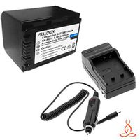 Halcyon 2400 mAH Lithium Ion Replacement Battery and Charger Kit for Sony HDRPJ760V High Definition Handycam 24.1 MP Camcorder and Sony NP-FV70