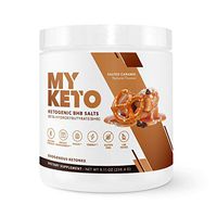 MyKeto BHB Salts - Salted Caramel Exogenous Ketone Performance Powder - Formulated for Ketosis, Energy, Focus, and Fat Burn - Ketogenic Diet Supplement with Beta-Hydroxybutyrate [Kickstart Ketosis]
