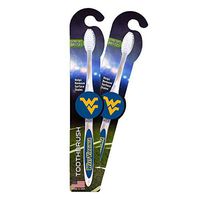 Worthy Promotional NCAA Arkansas Razorbacks Toothbrush 2-pack. Sturdy Design, Soft Bristles