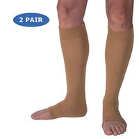 Skin Protection Leg Sleeves for Men & Women | Protect Leg Skin Against Tears, Bruising and Sun Exposure | Available in: 2 sizes (S/M,L/XL) & 1, 2, 12 Pair Packs (Small/Medium, Beige - 2 Pair)