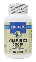 Freeda Kosher Vitamin D3 5000 IU - 250 Tablets