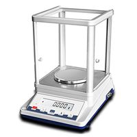 ZYY Laboratory LCD Digital Scale 0.001g Precision Analytical Balances Jewelry Scales Pharmacy School Waterproof White (Size : 210g/0.001g)
