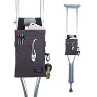Crutch Bag Universal Crutches Accessory Crutch Carryon Pouch (Dark Gray)