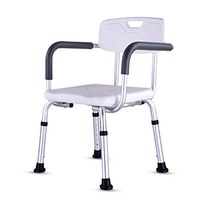 Elderly Bath Chair Aluminum Alloy Pregnant Woman Bathroom Stool Elderly Shower Stool Handicapped Bath Chair Shower Stool Raise The Handrail with Backrest Bath Chair -by TIANTA