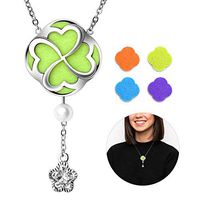 RoyAroma Aromatherapy Essential Oil Necklace Gift for Woman Diffuser Pendant Jewelry for Women and Girls with 8PCS Felt Pads