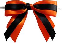 BAYWIND LTD; 3" Halloween Twist Tie Bows (H211) - 25pc