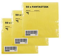 IKEA Easter Holiday Yellow Paper Napkins - Cute Fun Disposable Party Napkins for Breakfast Brunch Luncheon Dinner Perfect for Home Office Work Catering - Pastel Colored - 150Count