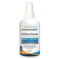 SkinSmart Eczema Therapy Removes Bacteria so Skin Can Heal, 8 Ounce Clear Spray and Safe for Babies, Kids, Adults and Seniors