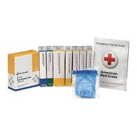 First Aid Kit, Refill, Wht, 6" Hx4" Wx8" D