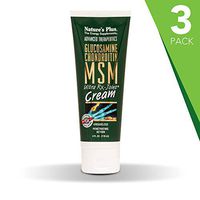 NaturesPlus Advanced Therapeutics Glucosamine Chondroitin MSM Ultra Rx-Joint Cream (3 Pack) - 4 oz Tube - High Potency Joint Support Cream - Greaseless - Penetrating Action