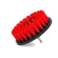 Grout Cleaner 5 Inch Flat Drill Brush | Tile and Grout Cleaner Tool Drill Brush Attachment | Bathroom and Shower Scrubber | Stiff Nylon Bristles Remove Soap Scum | Baseboard Cleaner Tool