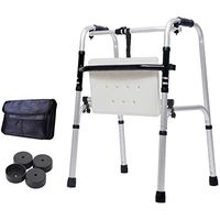 Walker for The Elderly Lightweight Folding Walker Foldable Mobile Walker Suitable for The Elderly with Reduced Mobility, Rehabilitation Training