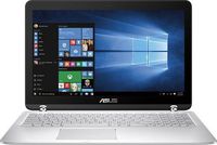 Asus - 2-in-1 15.6" Touch-Screen Laptop - Intel Core  i7-7500U - 16GB DDR4 Memory - 1TB Hard Drive + 128GB Solid State Drive - Silver