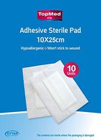 Sterile Adhesive pad 10 Count (10 X 25 3.9 X 9 Inch)