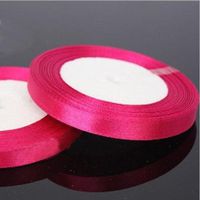 KICODE TOPmountain 3/8-Inch Wide 25-Yards Long Double Face Solid Satin Ribbon Roll Perfect for Wedding Gift Wrapping Set of 12