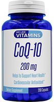 CoQ10 200mg 200 Capsules CoQ-10 - Antioxidant Co Q-10 Coenzyme Supports a Healthy Heart and Energy Levels
