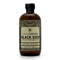 Pure and Cold Pressed Black Seed Oil - 8 oz Glass Bottle - NON-GMO and Vegan - Nigella Sativa -Hexane Free - Halal Certified - Unfiltered,Dark and Potent - Natural Source of Nigellone and Thymoquinone