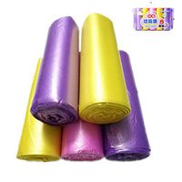 Fun2Us 150 Counts Plastic Garbage Bags Kitchen Bin 5 Gallon Trash Bags Multicolor Kitchen Drawstring Strong Multipurpose Garbage Bags for Trash Can Garbage Bin (5 Rolls