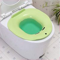Patient Sitz Bath, Personal Portable Bidet Plastic Washing Bowl for Hemorrhoidal Relief for Pregnant Women and Elderly,Green