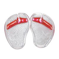 HEALIFTY Gel Flip-Flops Forefoot Pads Butterfly Pattern Shock Absorber Pads (Pink)