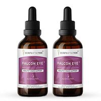 Falcon Eye Alcohol-Free Extract Glycerite Bilberry, Eyebright, Ginkgo, Green Tea, Carrot, Grape. Tincture, Herbal Extract Healthy Vision Support 2x4 OZ
