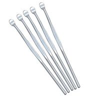 Grey990 5 Pcs Ear Care Earpick Stainless Steel Ear Pick Wax Curette Remover Cleaner Care Tool