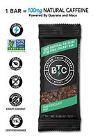 Better Than Coffee Energy Bars - Gluten Free, Vegan, Low Sugar, Low Carb with Added Plant Protein, 100 mg Caffeine Energy Bars - Dark Chocolate & Mint (12 count)